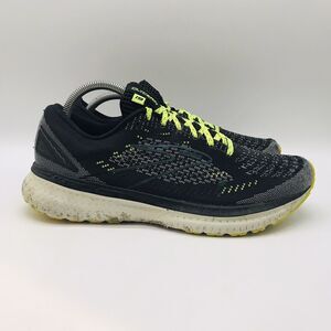 Brooks Glycerin 19 Running Shoe Mens 10D Black Green Lace Up Sneaker 1103561D050